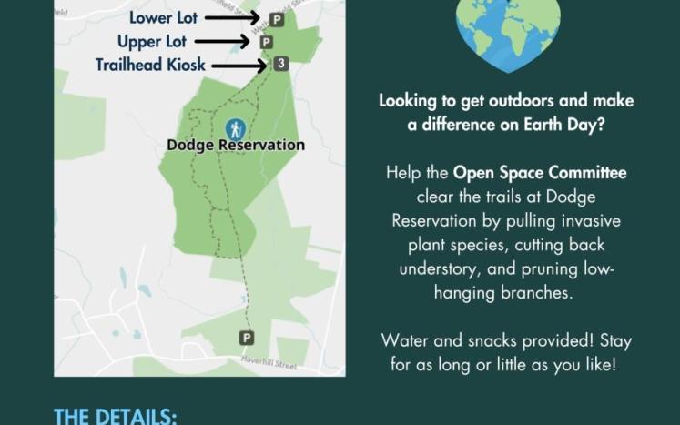 Map for trail maintenance event